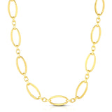 14K Gold Polished Three Plus One Oval Link Chain - Artisan Carat