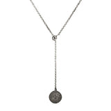 Hanging Diamond Disco Ball Pendant with Necklace in 18k White Gold - Artisan Carat
