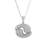 Sterling Silver Cancer CZ Zodiac Crab Sign Pendant with Necklace - Artisan Carat