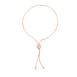 14k Rose Gold Heart Bracelet with Draw String Clasp - Artisan Carat