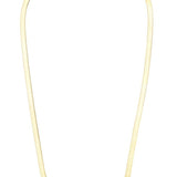 Gold Herringbone Chain Necklace in 14k Yellow Gold - Artisan Carat
