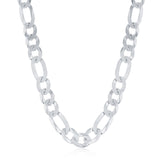 Sterling Silver Thick Figaro Chain 7.5mm - Artisan Carat
