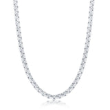 Sterling Silver Round Box Chain Necklace 3mm - Artisan Carat