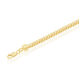 Sterling Silver Franco Chain Gold Plated 3mm - Artisan Carat