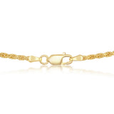 14k Gold Rope Chain Necklace 1.5mm - Artisan Carat