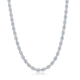 Sterling Silver Thick Rope Chain 4.5mm - Artisan Carat