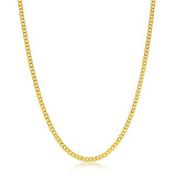 14k Yellow Gold Chain - Curb Cuban Link Necklace 2mm - Artisan Carat