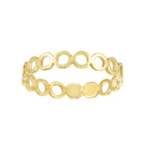 14kt Gold Size-7 Yellow Finish Band Ring - Artisan Carat