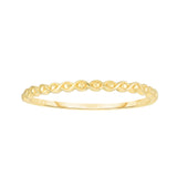 14K Gold Infinity Bead Ring - Artisan Carat