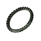 Black Diamond Eternity Band Ring in 14k Black Rhodium Gold - Artisan Carat
