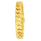 14k Gold Thick Miami Cuban Bracelet 13mm - Artisan Carat