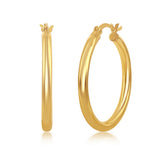 Classic Gold Hoop Earrings in 14k Yellow Gold - Artisan Carat