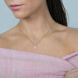 Pear Shape Diamond Pendant with Necklace in 18k Rose Gold - Artisan Carat