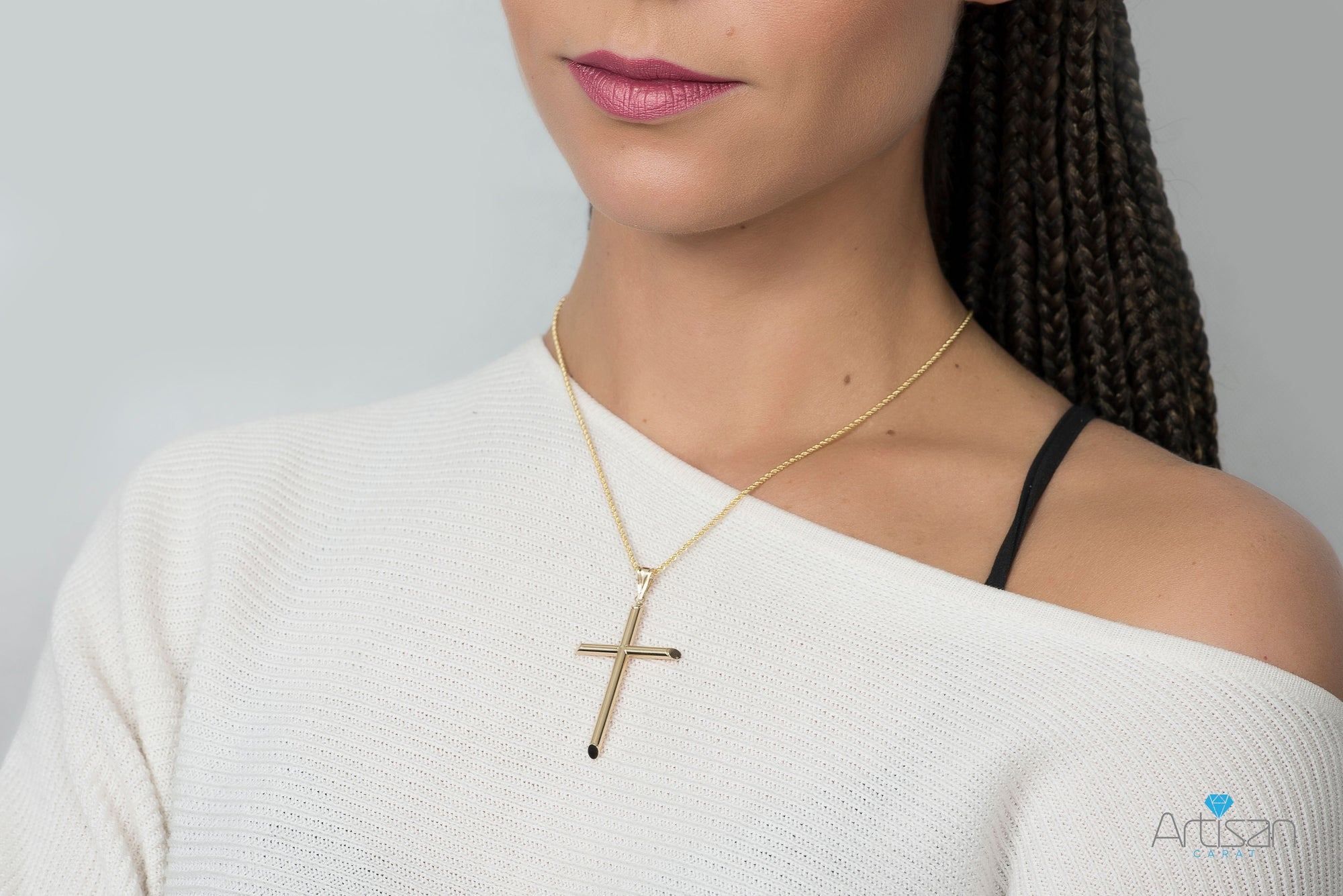 925 Sterling Silver Vecalon Big Cross Pendant With 5A Zircon For Weddings  And Engagements Unisex Memorial Jewelry From Simplefashion, $18.65 |  DHgate.Com