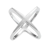 Silver X Ring - Artisan Carat