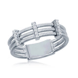 Italian Silver Wire Platinum Ring - Artisan Carat