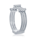 Italian Silver Wire Platinum Ring - Artisan Carat