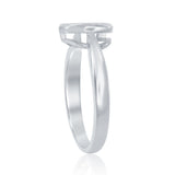 Shiny Silver Heart Ring - Artisan Carat