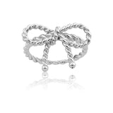 Silver Rope Bow Ring - Artisan Carat