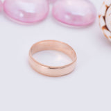 Simple Wedding Band Ring in 14k Rose Gold - Artisan Carat