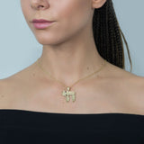 Chai Pendant with Necklace in 14k Yellow Gold - Artisan Carat