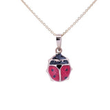 Mini Ladybug Pendant with Necklace in 14k Yellow Gold - Artisan Carat