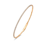 Flexible Diamond Bracelet 1.00 ct 14k Rose Gold - Artisan Carat