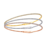 Flexible Diamond Bracelet 1.00 ct 14k White Gold - Artisan Carat