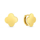14K Gold Clover Stud Earrings - Artisan Carat
