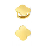 14K Gold Clover Stud Earrings - Artisan Carat