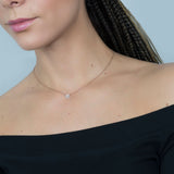 Halo Diamond Pendant with Necklace in 18k Rose Gold - Artisan Carat
