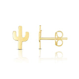 14K Gold Cactus Earrings - Artisan Carat