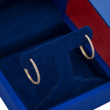 Rope Design Hoop Earrings in 14k Yellow Gold - Artisan Carat