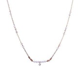 Diamonds and Pearls Pendant with Necklace in 18k Rose Gold - Artisan Carat