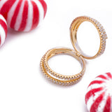 Stackable Six Band Diamond Ring in 18k Yellow Gold - Artisan Carat