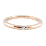 14k Pink Gold Diamond Midi Ring - Artisan Carat