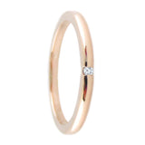 14k Pink Gold Diamond Midi Ring - Artisan Carat