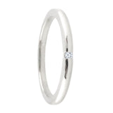 14k White Gold Diamond Midi Ring - Artisan Carat