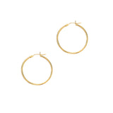 Classic Gold Hoop Earrings in 14k Yellow Gold - Artisan Carat