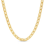14k Gold Mariner Chain Necklace 3mm - Artisan Carat