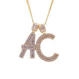 Sterling Silver Assorted Initial Letters Pendant with Necklace - Artisan Carat