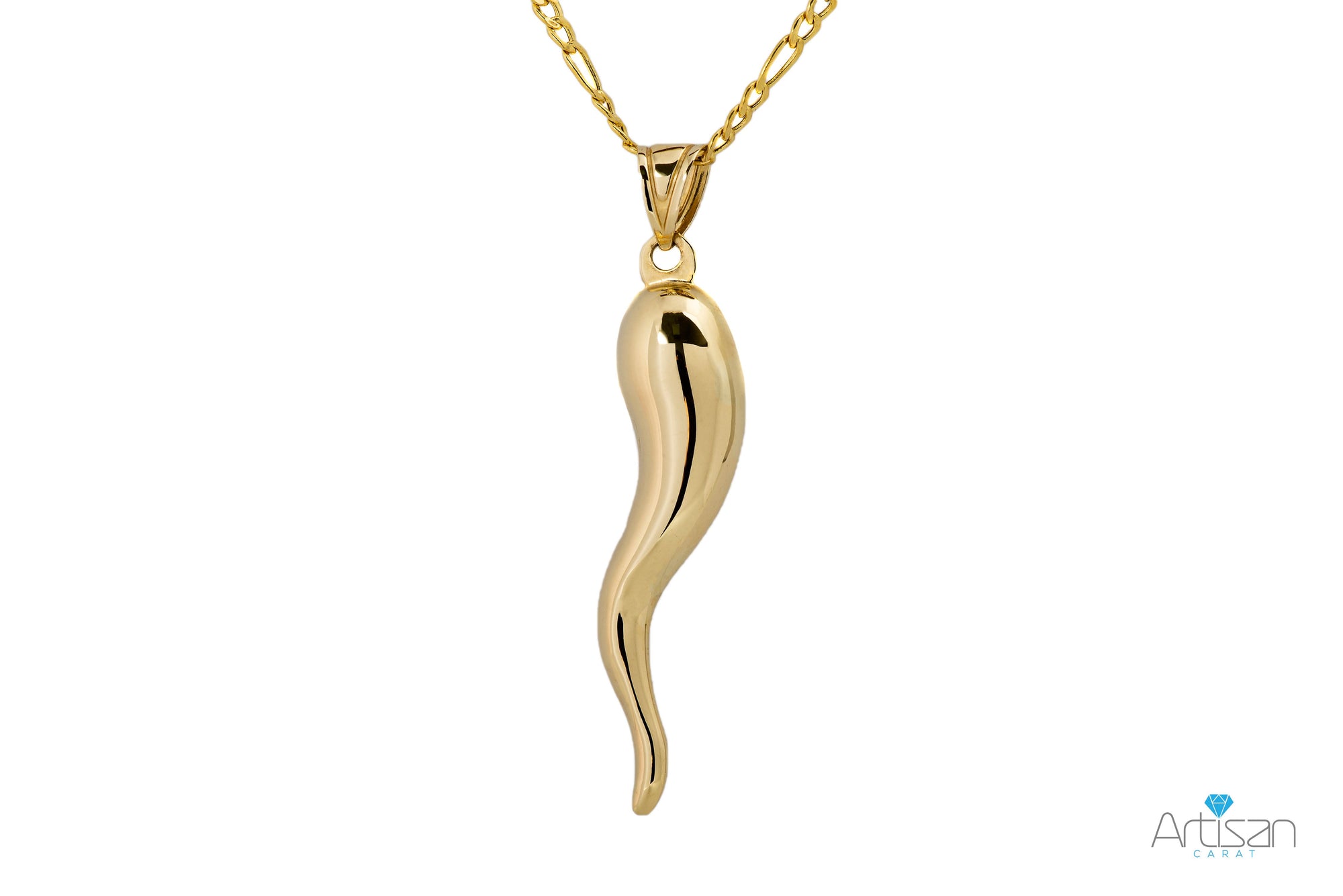 Melor - Diamond Italian Horn Pendant – Gem Jewelers Co.