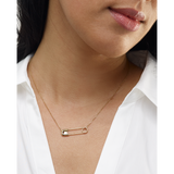 14K Gold Safety Pin Necklace - Artisan Carat