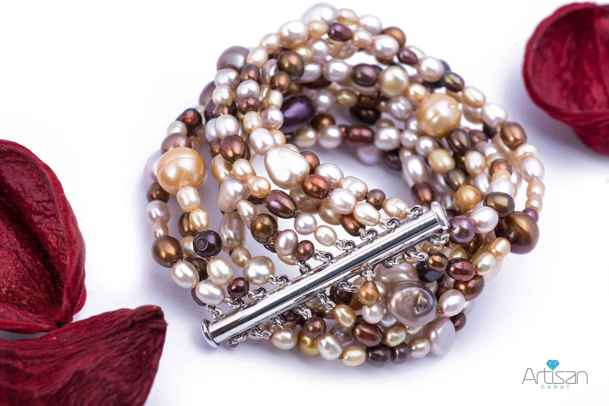 Details more than 258 colored pearl bracelets