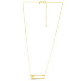 14K Gold Safety Pin Necklace - Artisan Carat