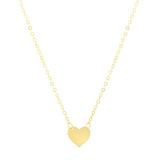 14K Gold Mini Heart Pendant Necklace - Artisan Carat