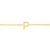 14K Gold Kids Mini Initials "A-Z" Bracelet - Artisan Carat