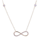 Infinity Symbol CZ Pendant with Necklace in 14k Yellow Gold - Artisan Carat