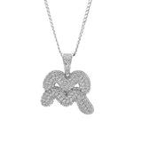 Sterling Silver Aquarius CZ Zodiac Sign Water Bearer Pendant with Necklace - Artisan Carat