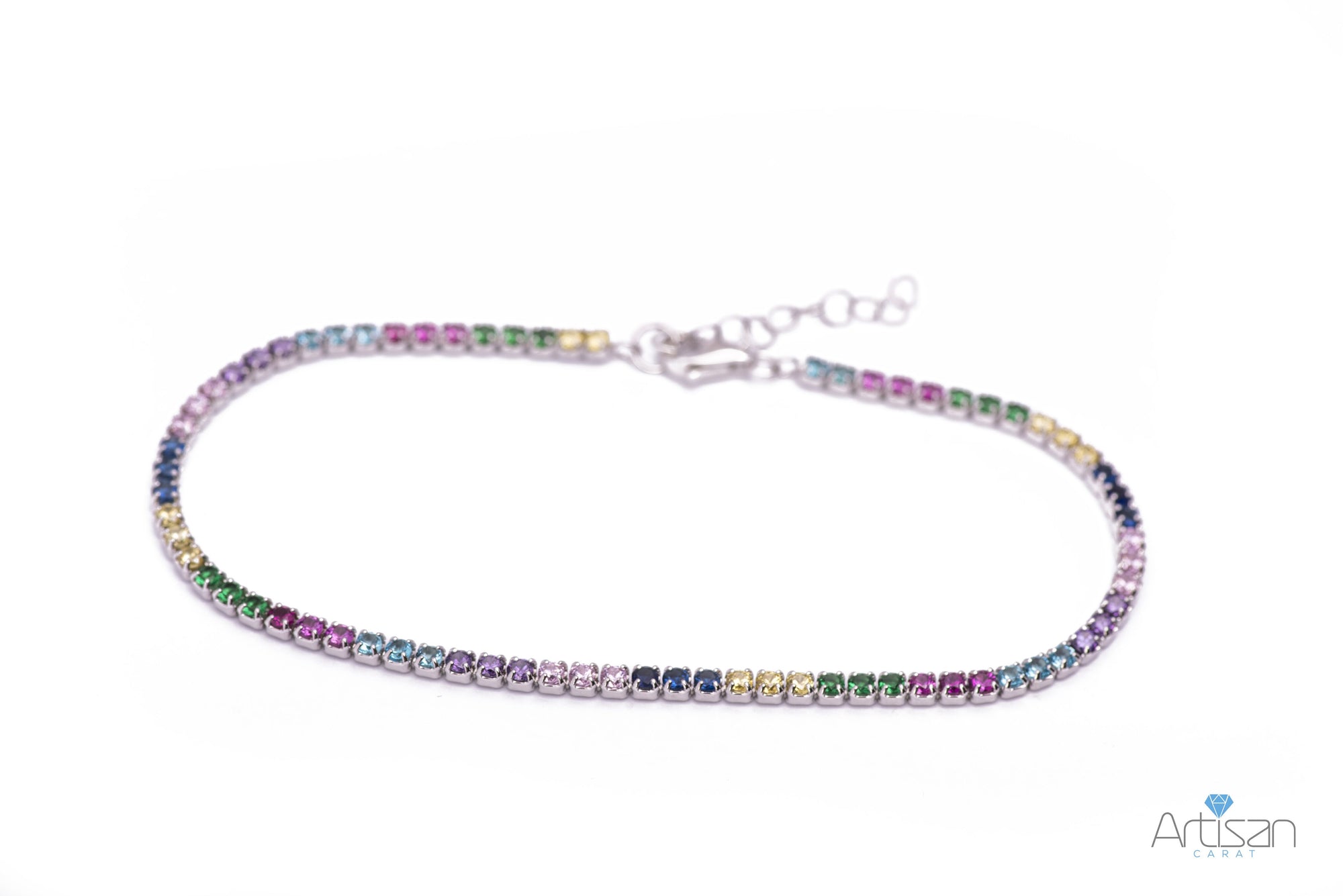 Amazon.com: Ross-Simons 18.60 ct. t.w. Multi-Gemstone Tennis Bracelet in  Sterling Silver. 7 inches: Clothing, Shoes & Jewelry